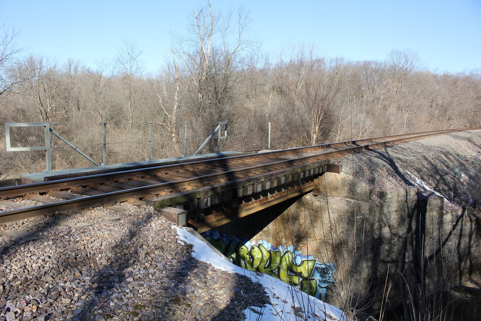 Looking west